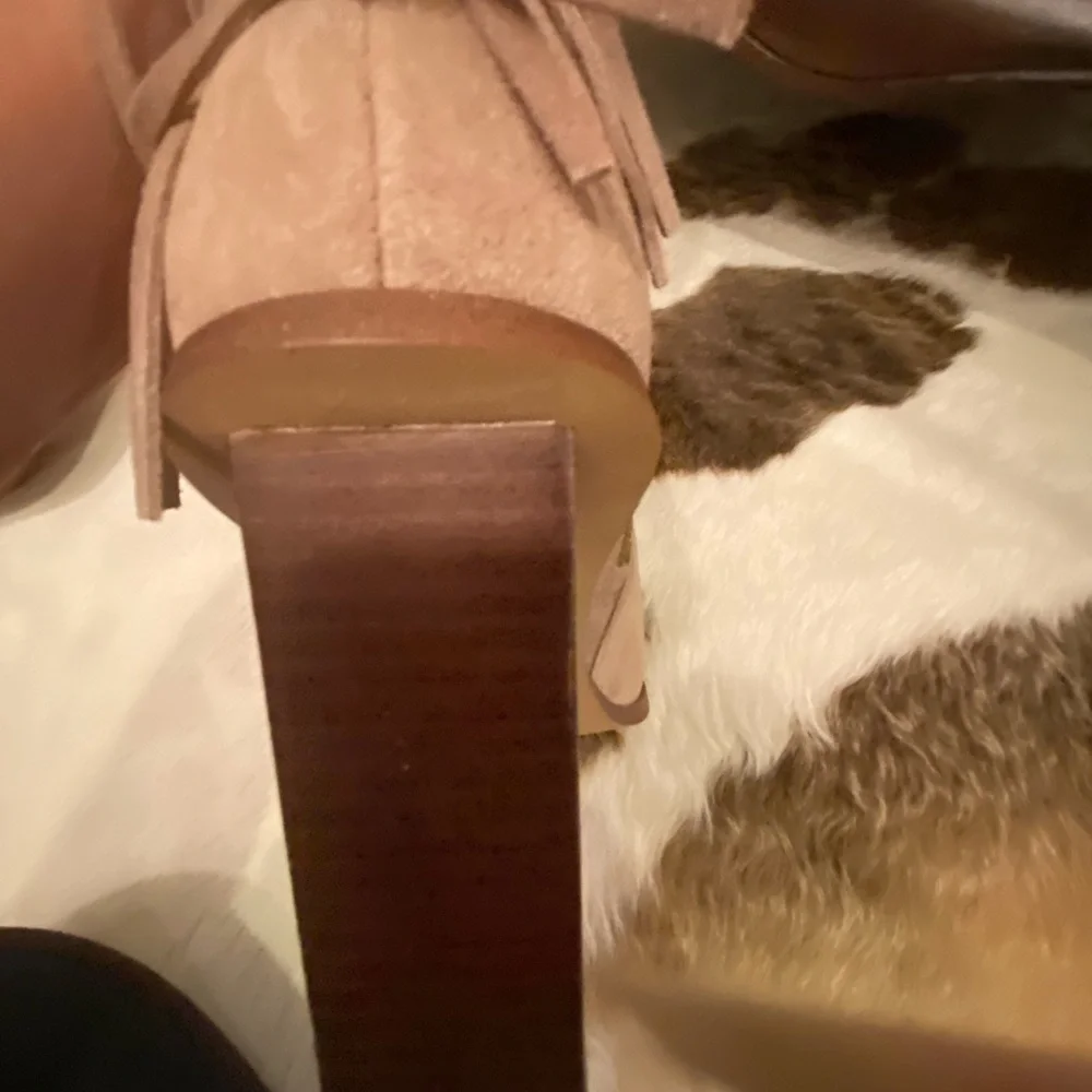 Jessica Simpson Porcini Suede Over-the-Knee Fringe Boots